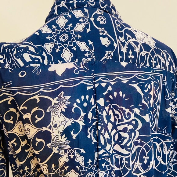 Larsen Gray Bohemian Tunic Top - Picture 9 of 9